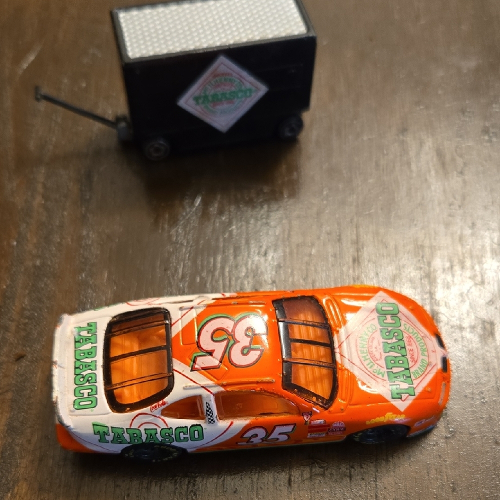 Tabasco Bright Orange Toy Car